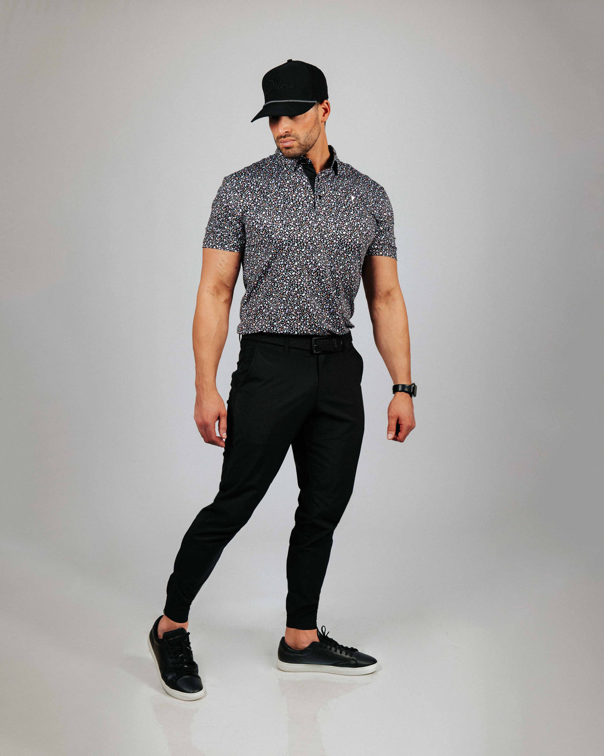 Black Stained Glass Classic Polo