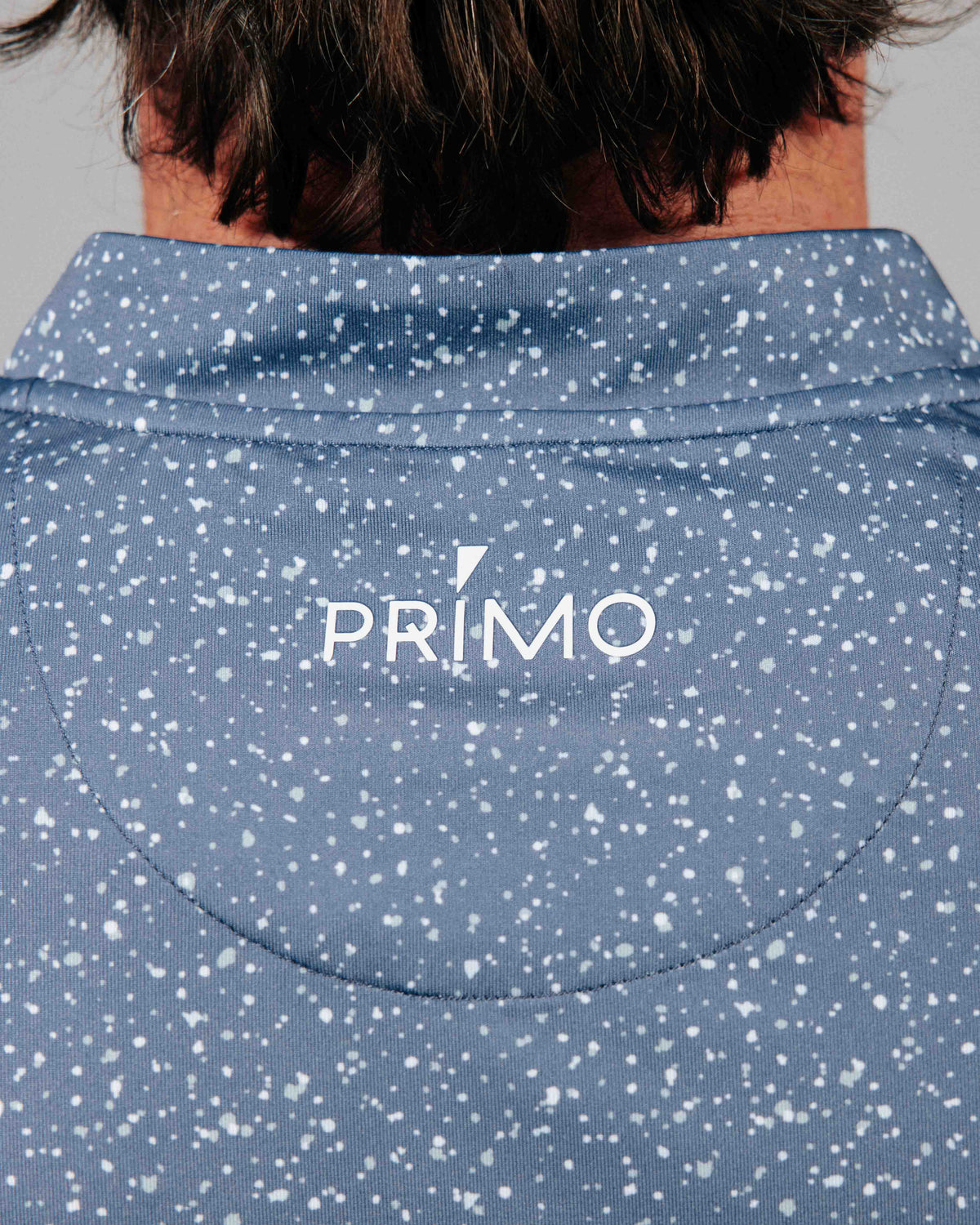 Dusty Blue Speckle Blade Polo