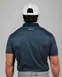 Navy Chevron Classic Polo