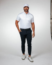 Teal Confetti Classic Polo