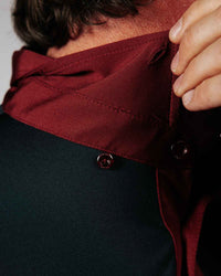Two Tone Black/Maroon Classic Polo